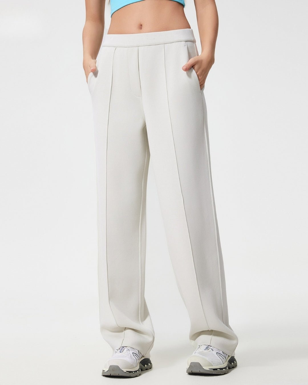 Casual Wide Pants Bianco - Notorious