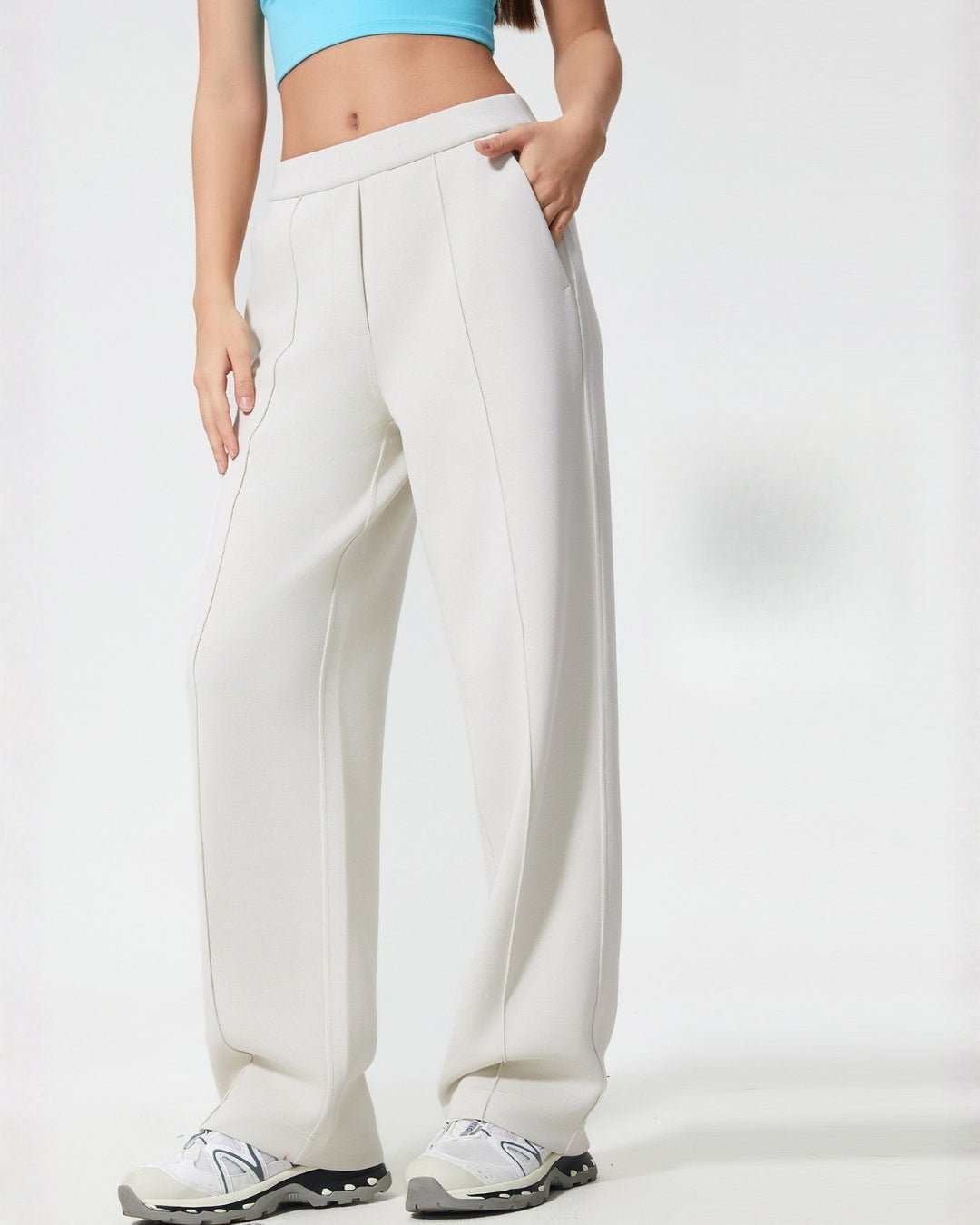 Casual Wide Pants Bianco - Notorious