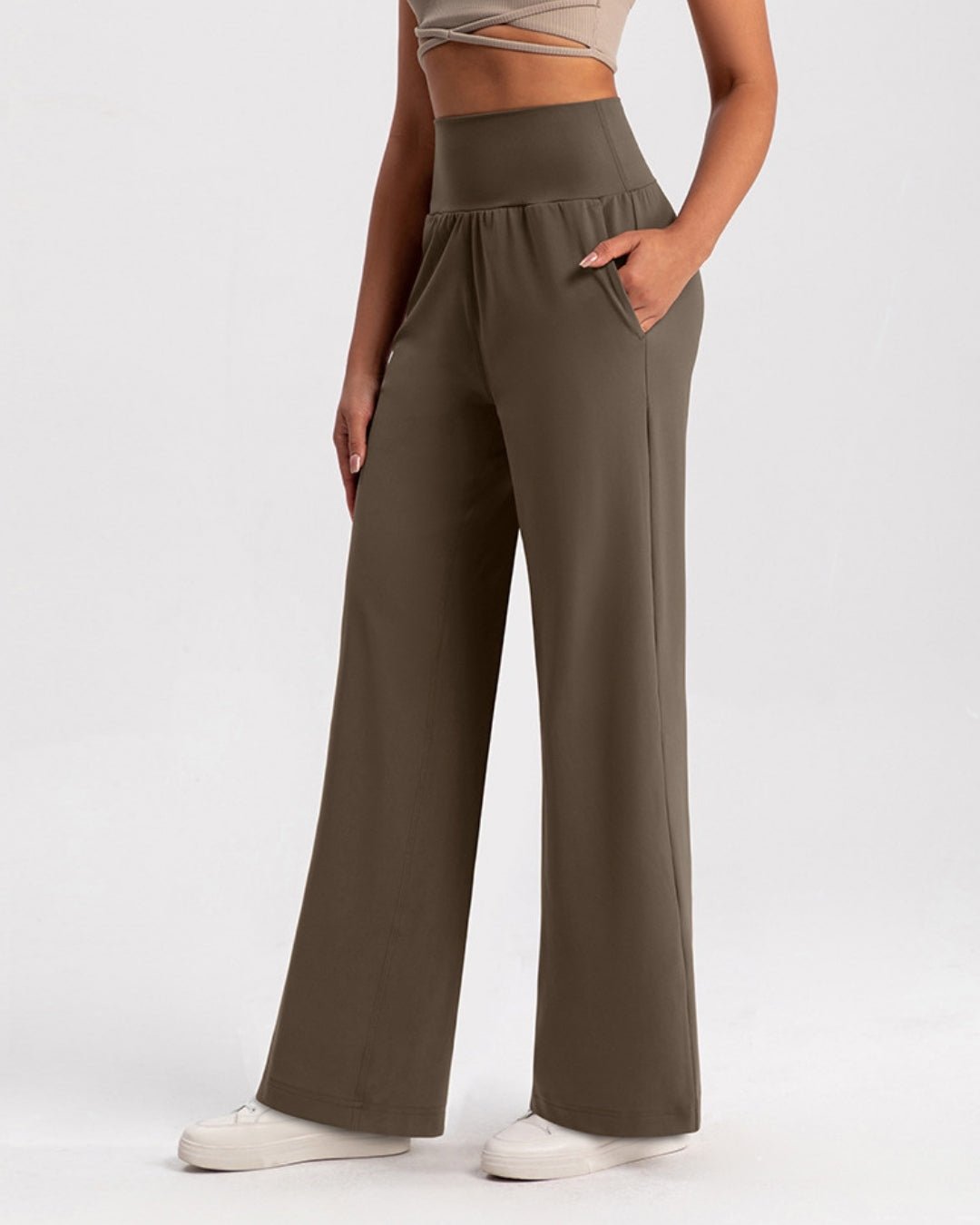 High Waist Straight Pants - Notorious