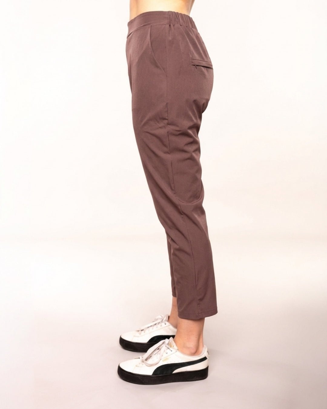 Slim Fit Comfort Pants Marrone Malva - Notorious