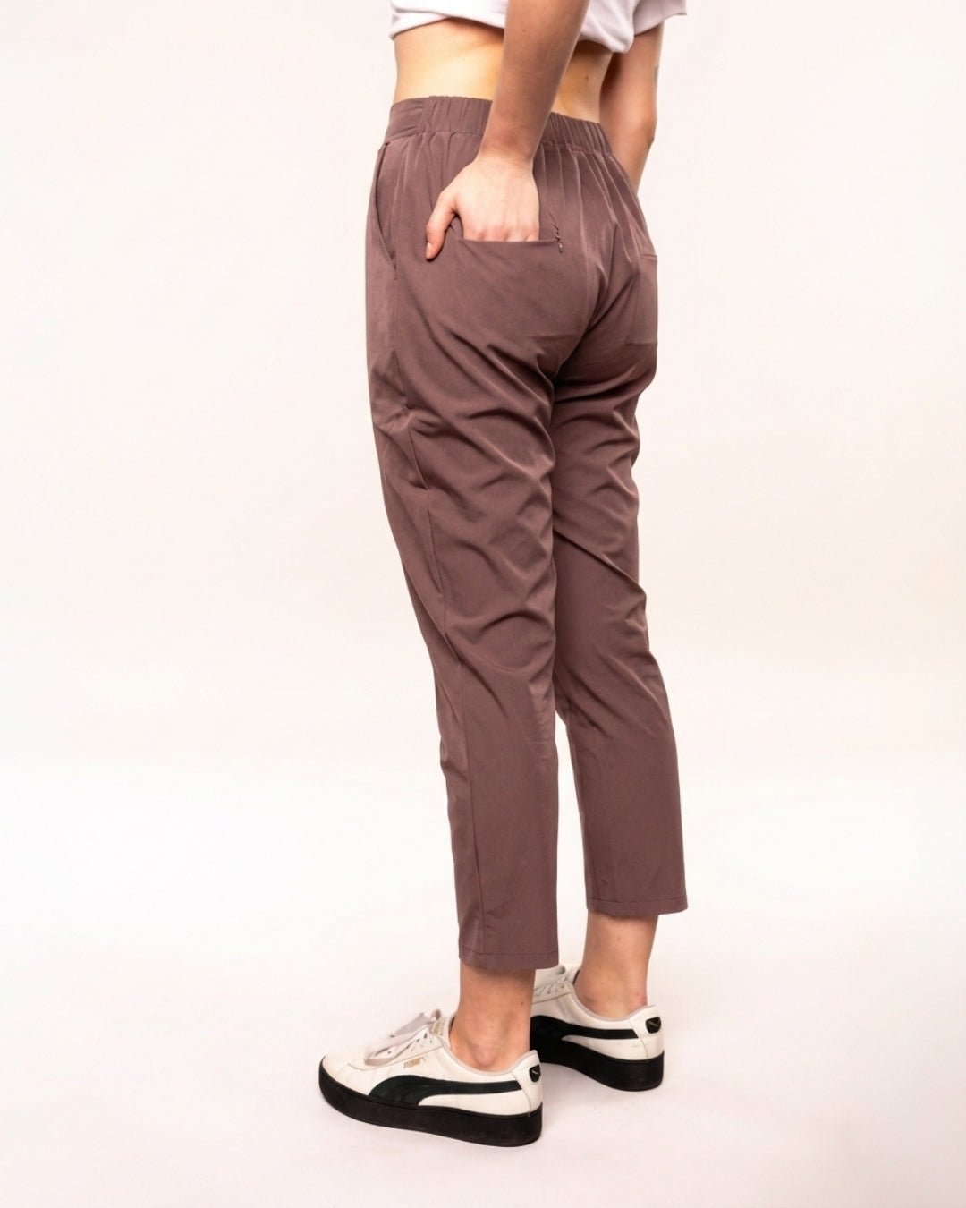 Slim Fit Comfort Pants Marrone Malva - Notorious
