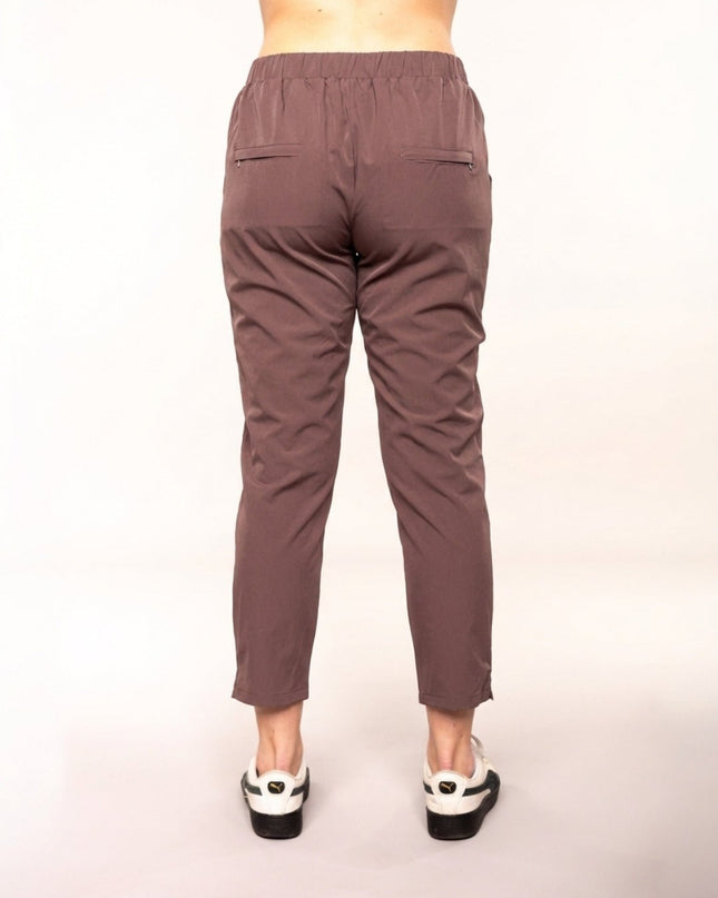 Slim Fit Comfort Pants Marrone Malva - Notorious