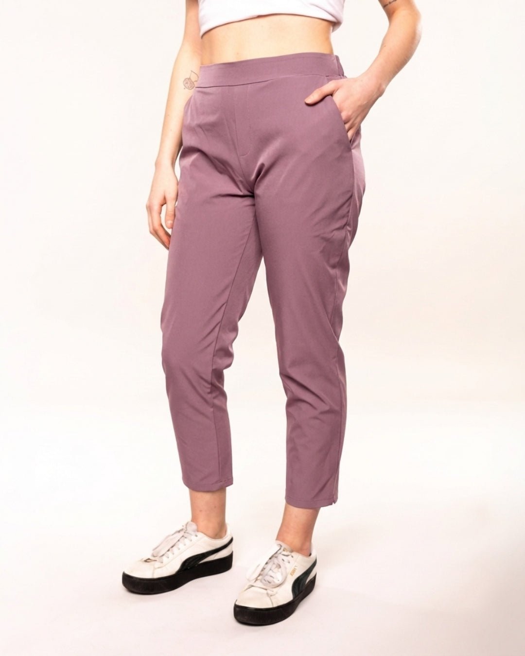 Slim Fit Comfort Pants Prugna Intensa - Notorious