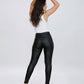 Slim Fit Leather Pants Nero - Notorious