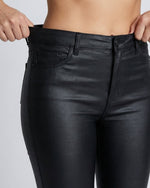Slim Fit Leather Pants Nero - Notorious