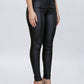 Slim Fit Leather Pants Nero - Notorious