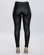 Slim Fit Leather Pants Nero - Notorious