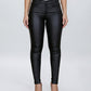 Slim Fit Leather Pants Nero - Notorious