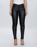 Slim Fit Leather Pants Nero - Notorious