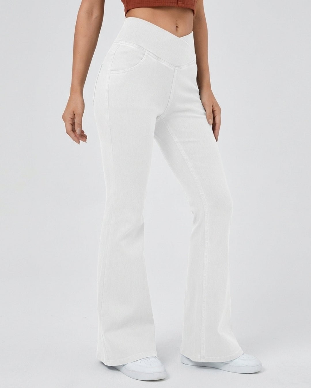 V - Waist Jeans Bianco - Notorious