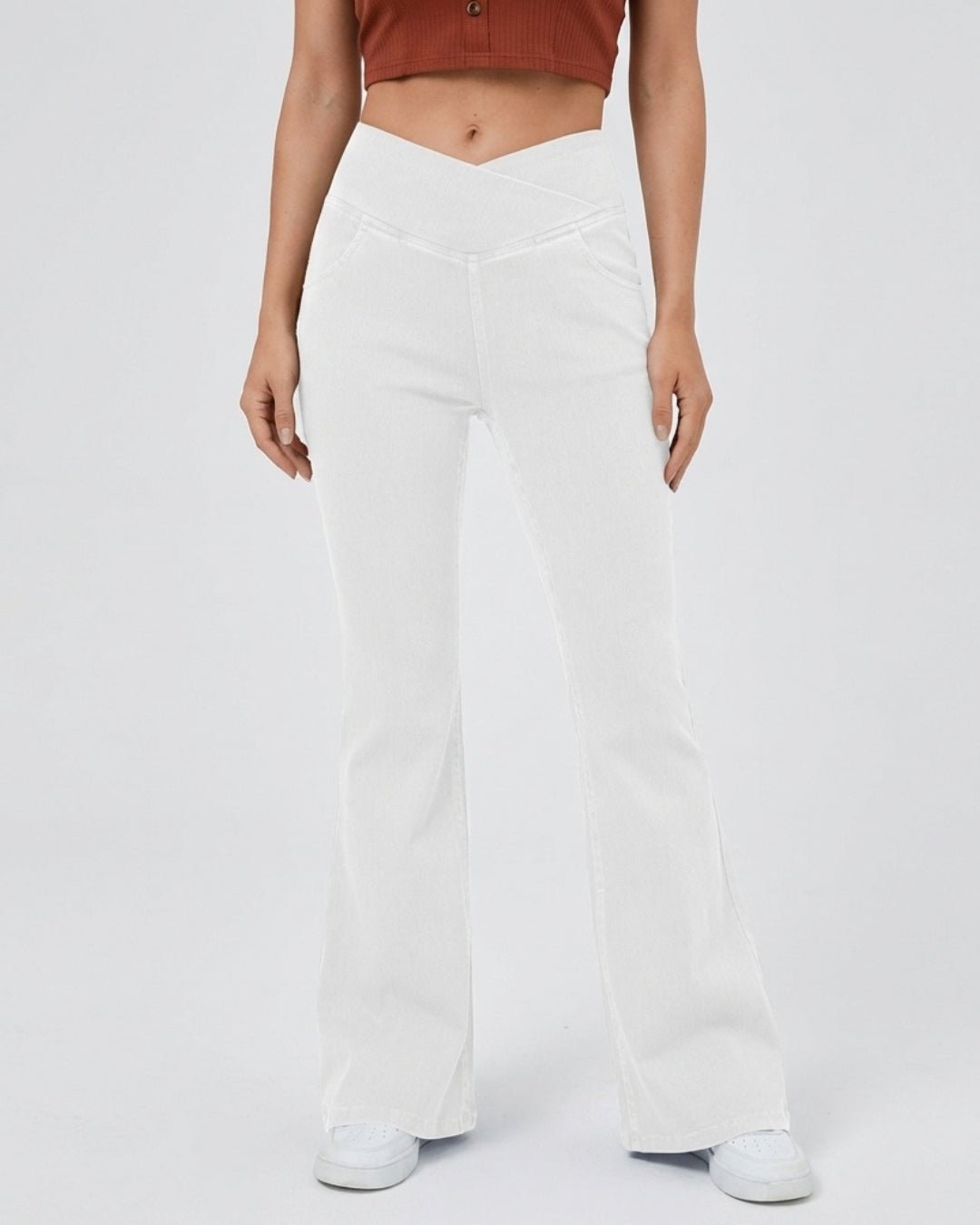 V - Waist Jeans Bianco - Notorious