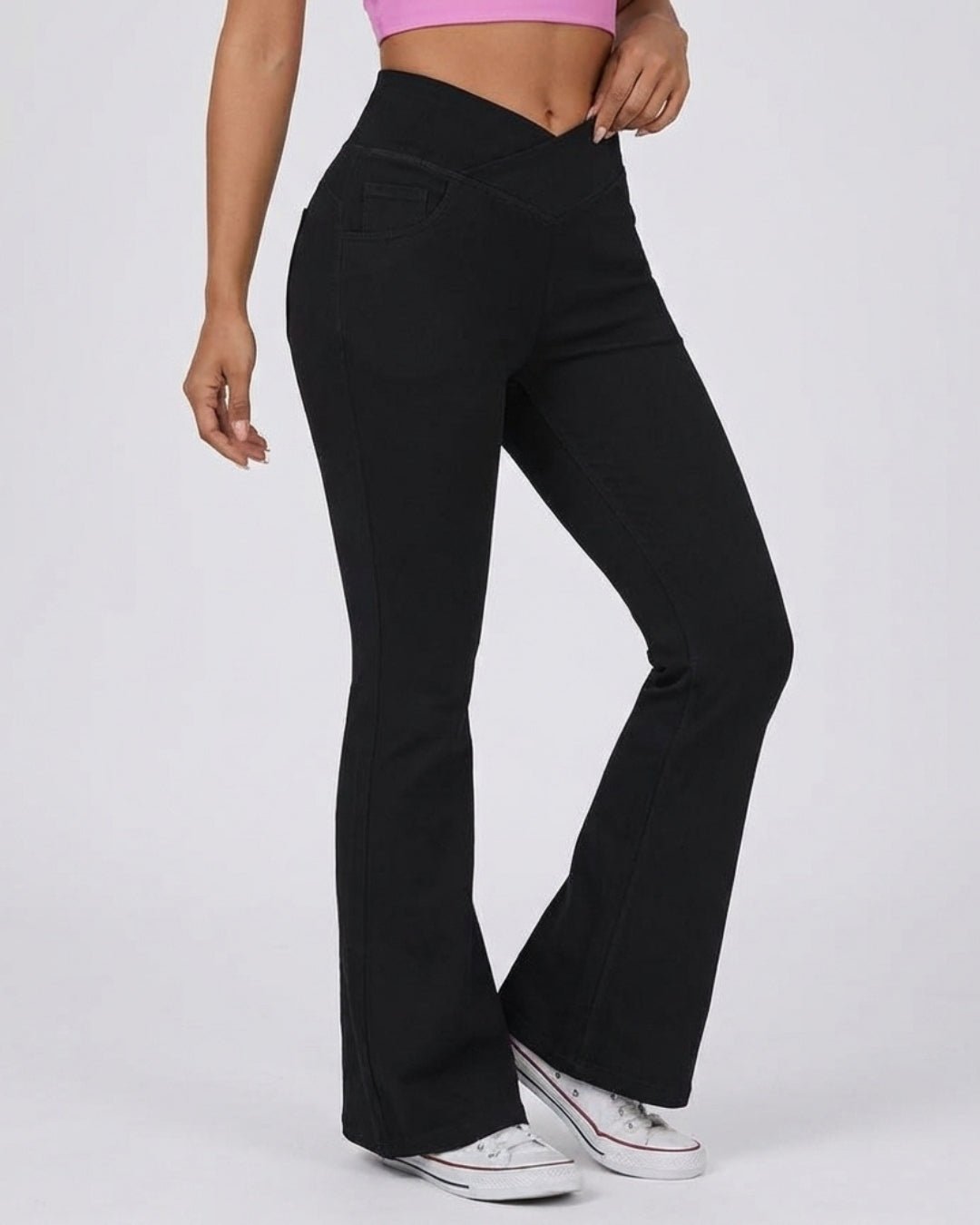 V - Waist Jeans Nero - Notorious