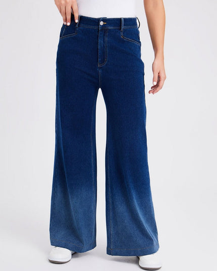 Wide Fade Jeans Blu Denim - Notorious