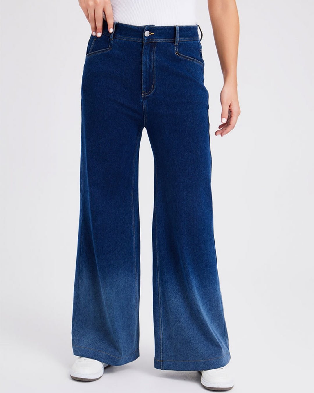Wide Fade Jeans Blu Denim - Notorious