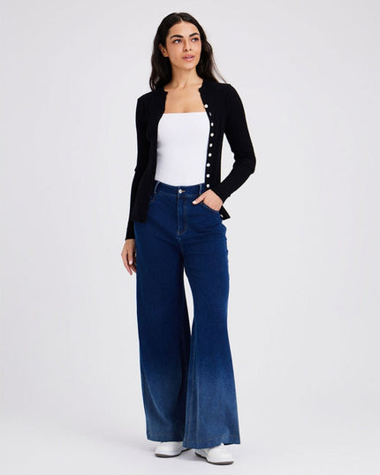 Wide Fade Jeans Blu Denim - Notorious