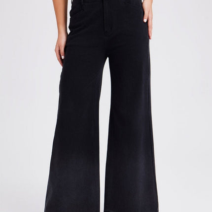 Wide Fade Jeans Nero - Notorious