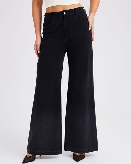 Wide Fade Jeans Nero - Notorious