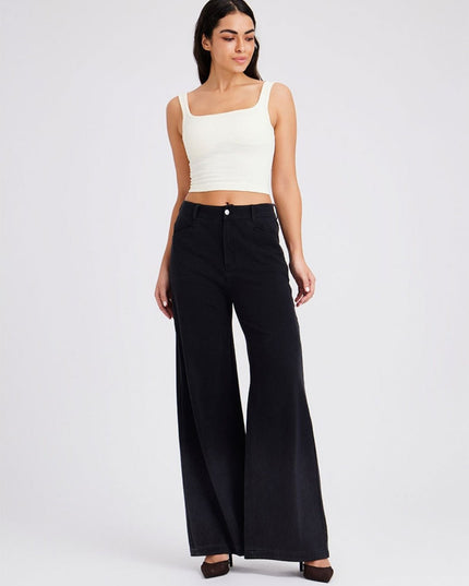 Wide Fade Jeans Nero - Notorious