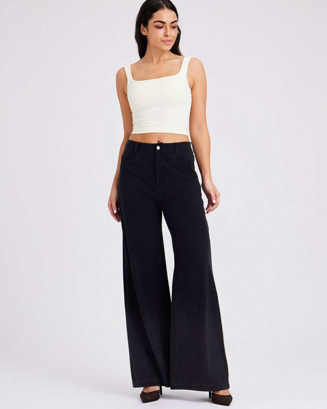 Wide Fade Jeans Nero - Notorious