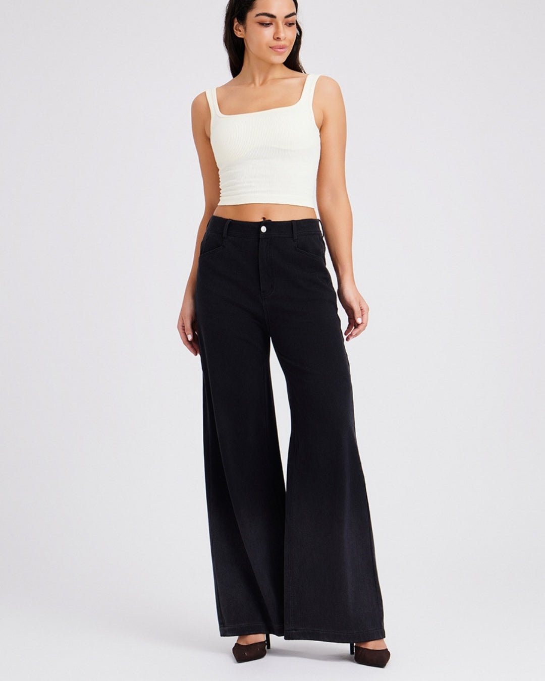 Wide Fade Jeans Nero - Notorious