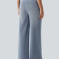 Wide Leg Casual Jeans Azzurro - Notorious