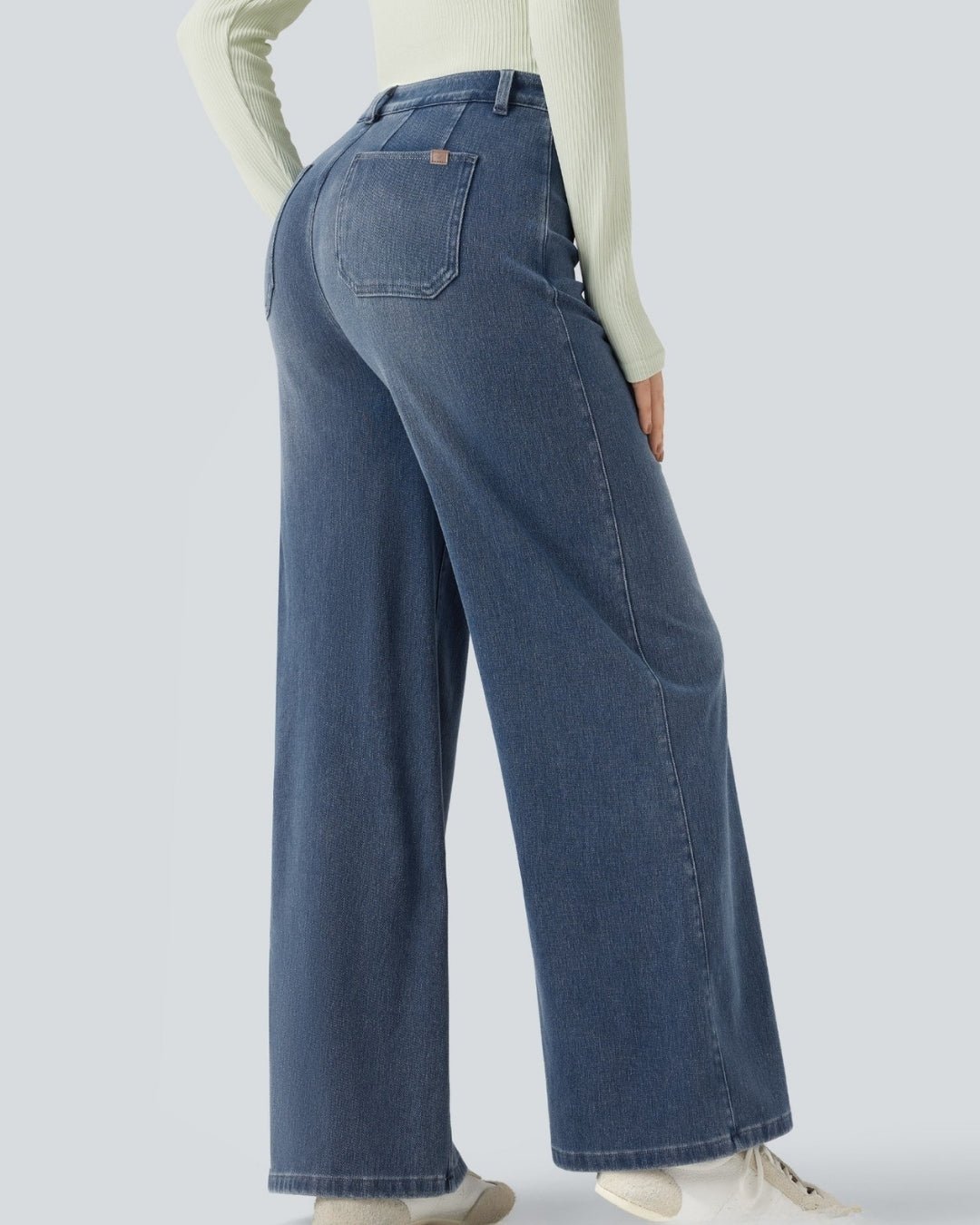 Wide Leg Casual Jeans Blu - Notorious
