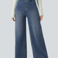 Wide Leg Casual Jeans Blu - Notorious
