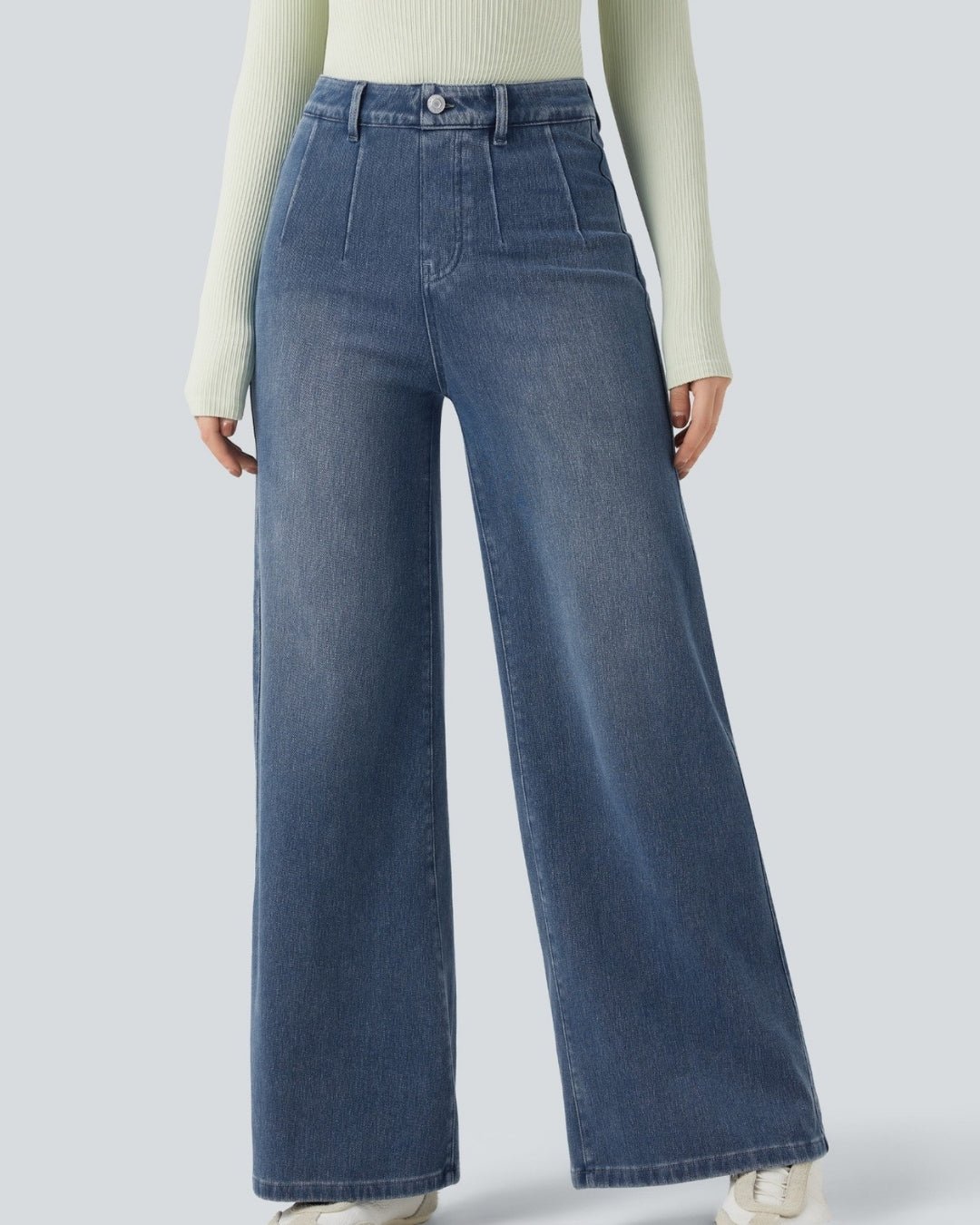 Wide Leg Casual Jeans Blu - Notorious