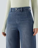 Wide Leg Casual Jeans Blu - Notorious