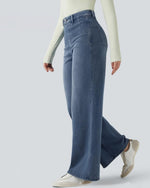 Wide Leg Casual Jeans Blu - Notorious