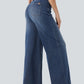 Wide Leg Casual Jeans Blu Scuro - Notorious