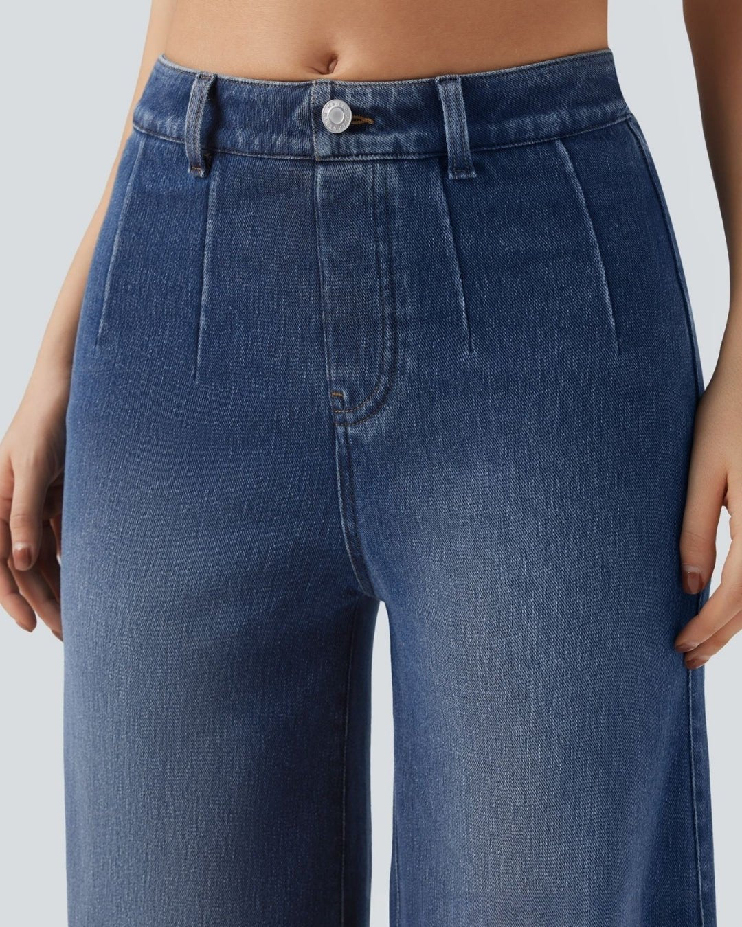 Wide Leg Casual Jeans Blu Scuro - Notorious