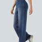 Wide Leg Casual Jeans Blu Scuro - Notorious