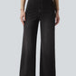 Wide Leg Casual Jeans Nero - Notorious