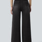 Wide Leg Casual Jeans Nero - Notorious